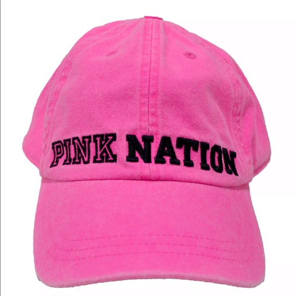 Victoria’s Secret PINK Baseball Cap in Hot Pink - Picture 3 of 6